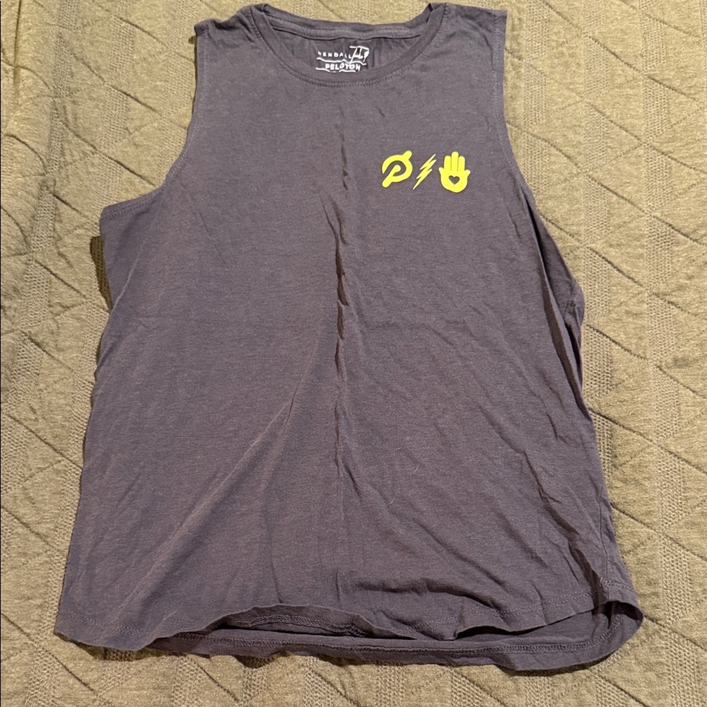 Spiritual Gangster x Peloton x Kendall Toole Gray Muscle Tee